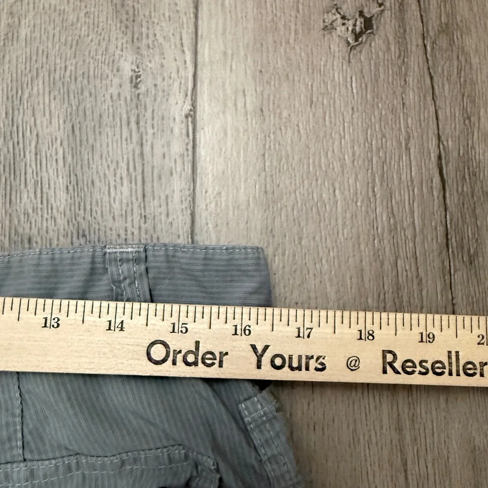 John Varvatos USA Pants Mens 33x31 Gray Striped Straight Leg Cotton Casual